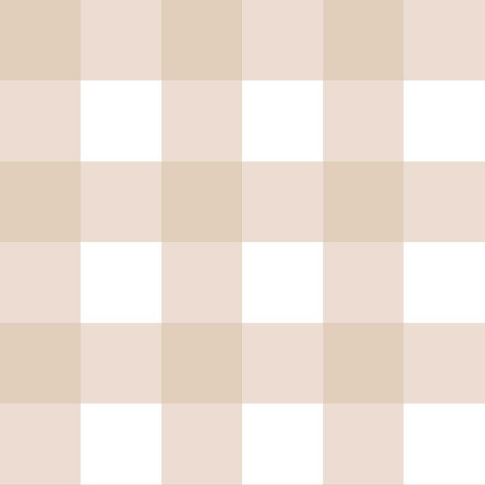 Behang kinderkamer – klassieke ruit beige