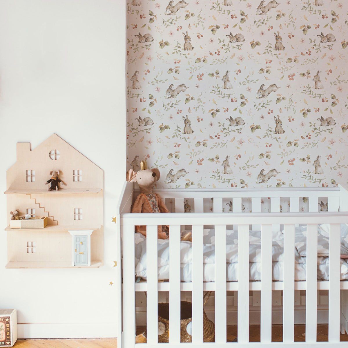 Behang kinderkamer – konijntjes – afbeelding 2