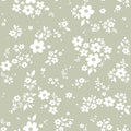 Behang kinderkamer – Lace Meadow bloemenweide groen – afbeelding 2
