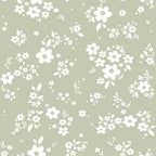Behang kinderkamer – Lace Meadow bloemenweide groen – afbeelding 2