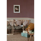 Behang kinderkamer – Maya strepen bruin en beige