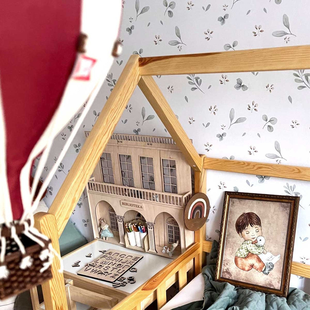 Behang kinderkamer – mini blaadjes – afbeelding 4