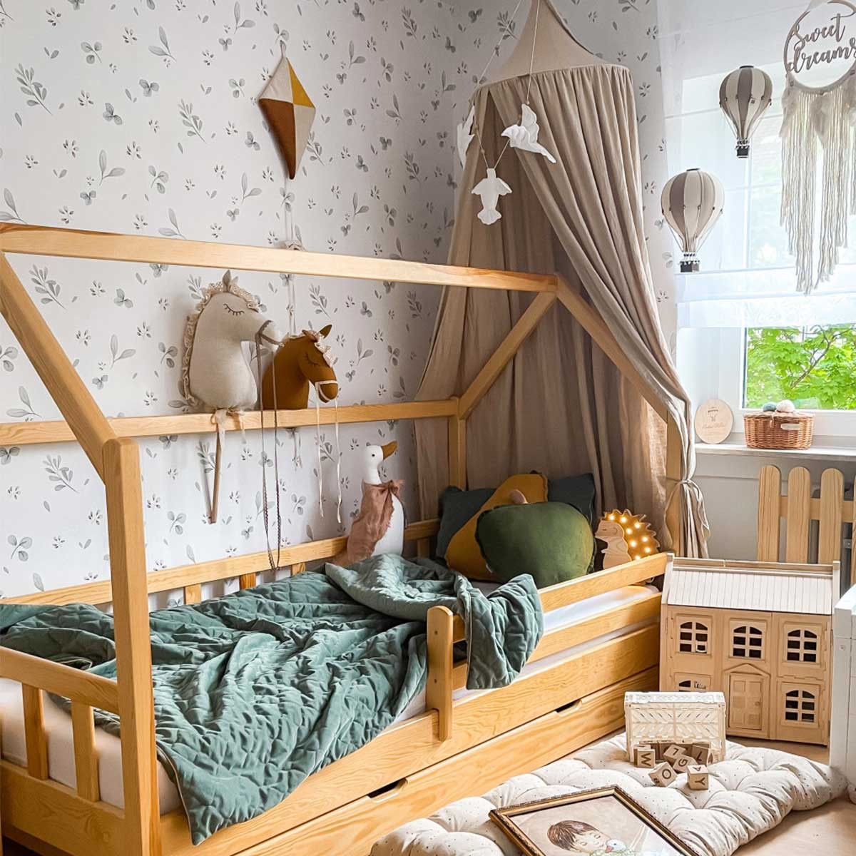 Behang kinderkamer – mini blaadjes – afbeelding 7