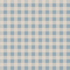 Behang kinderkamer – mini-ruit blauw en crème – afbeelding 2