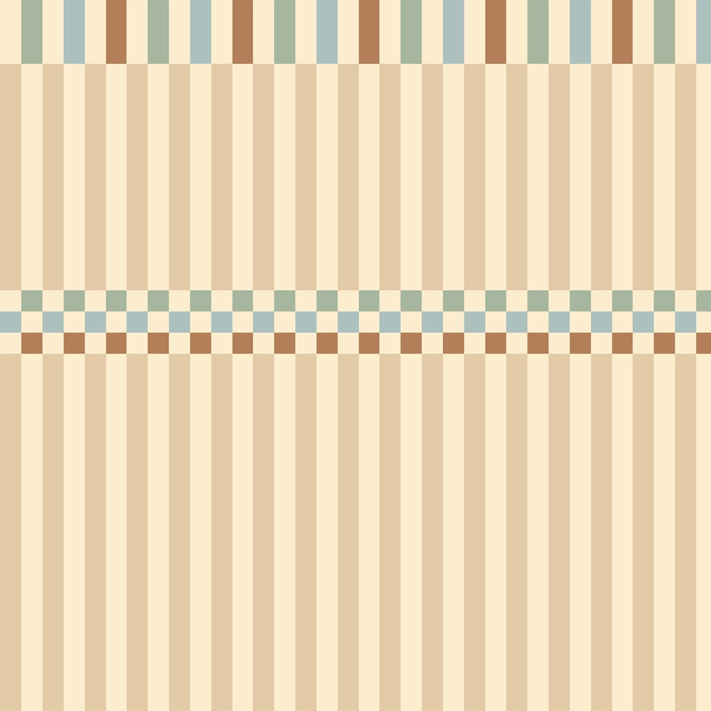 Behang kinderkamer – strepen Nostalgia vintage kleuren – afbeelding 2