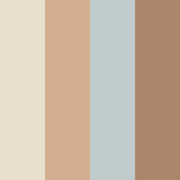 Behang Strepen Vier Kleuren Naturel