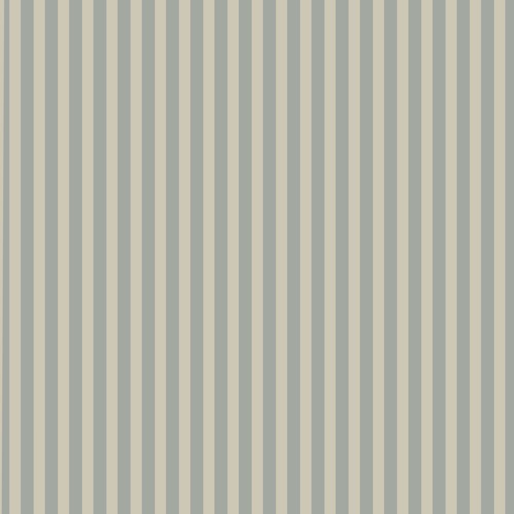 Behang kinderkamer – vintage strepen beige en blauw – afbeelding 5