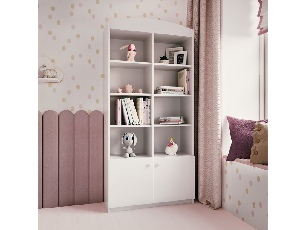 Boekenkast kinderkamer Babydreams dubbel – open en dichte vakken – afbeelding 5