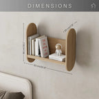 Boekenkast kinderkamer Capsule klein – houten wandplank