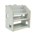 Boekenkast kinderkamer huisje Montessori mint