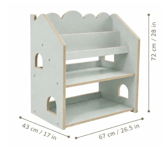 Boekenkast kinderkamer huisje Montessori mint – afbeelding 4
