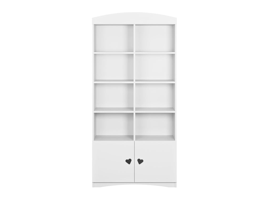 Boekenkast kinderkamer Julia dubbel wit