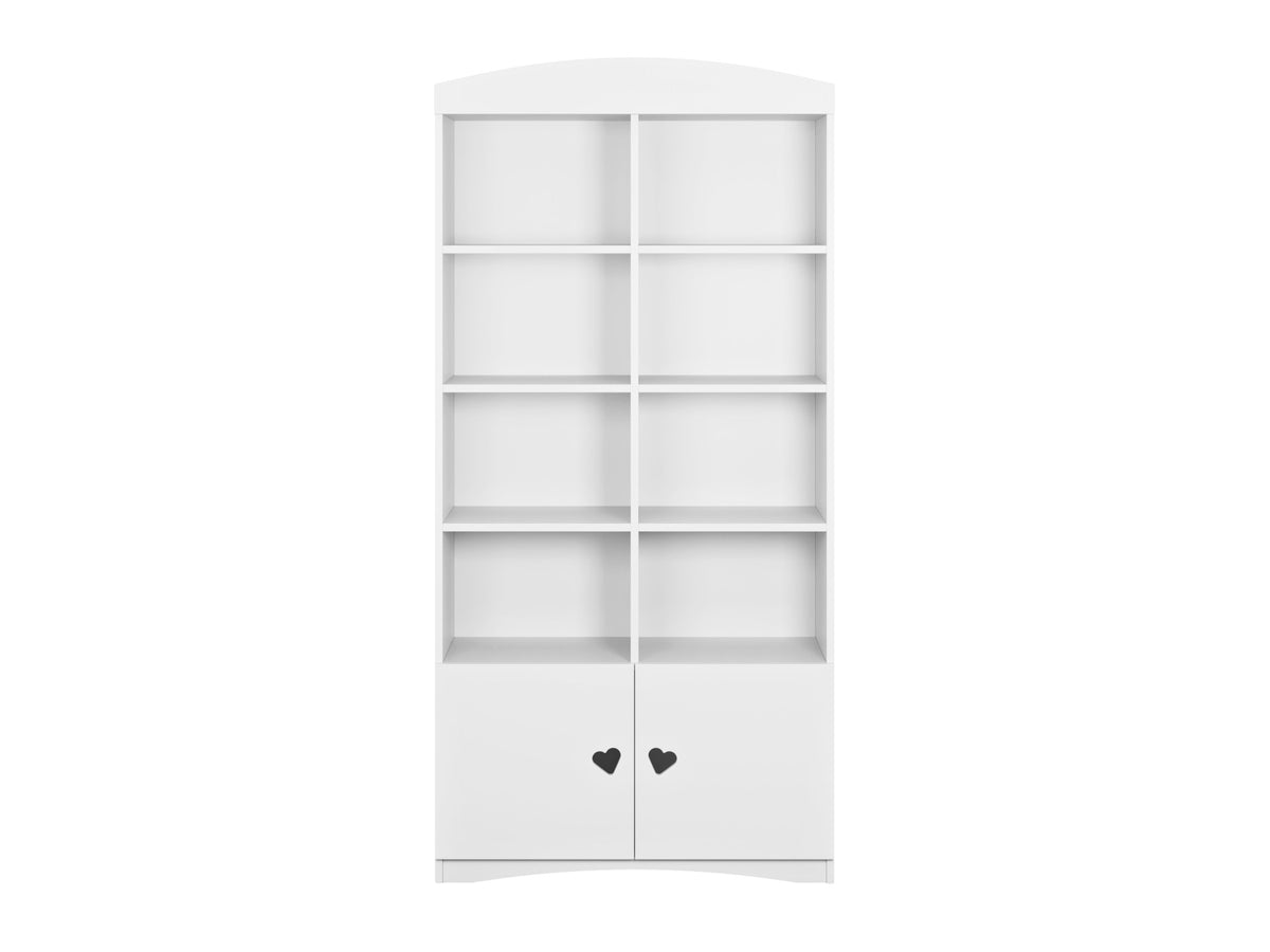 Boekenkast kinderkamer Julia dubbel wit