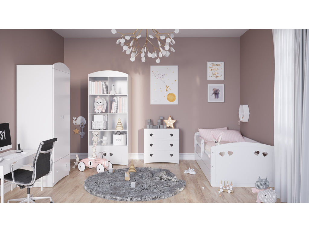 Boekenkast kinderkamer Julia dubbel wit – afbeelding 5