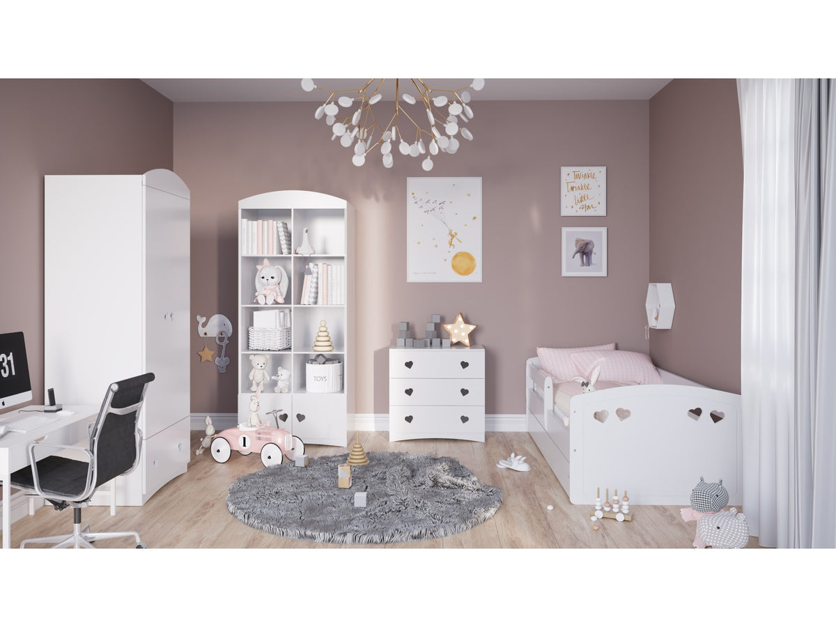 Boekenkast kinderkamer Julia dubbel wit – afbeelding 5