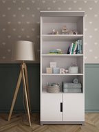 Boekenkast kinderkamer Tomi wit met grijs – afbeelding 5