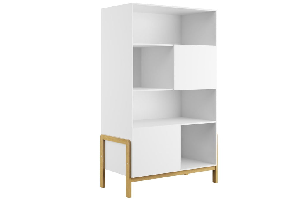 Boekenkast kinderkamer Victor wit met eiken