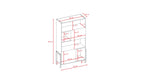 Boekenkast kinderkamer Victor wit met eiken – afbeelding 6