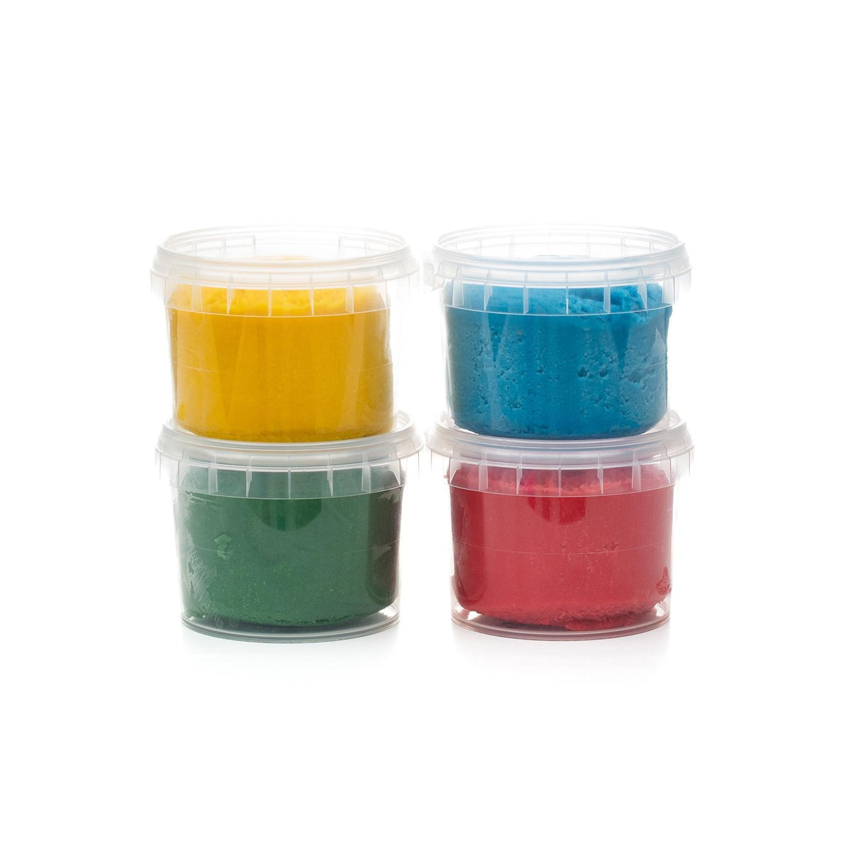 Boetseerklei biologisch 4 x 120 g – geel, groen, rood en blauw – afbeelding 2