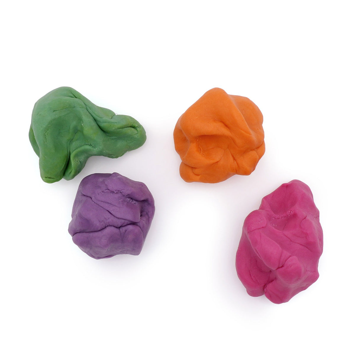 Boetseerklei biologisch 4 x 120 g – oranje, groen, roze en paars – afbeelding 6