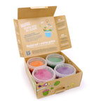 Boetseerklei biologisch 4 x 120 g – oranje, groen, roze en paars – afbeelding 7