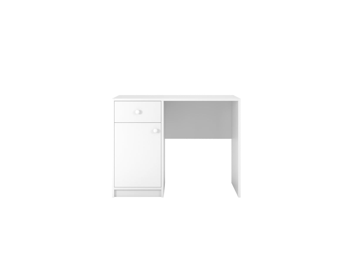 Bureau kinderkamer Babydreams wit met lade en kast