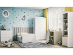 Bureau kinderkamer Babydreams wit met lade en kast – afbeelding 3