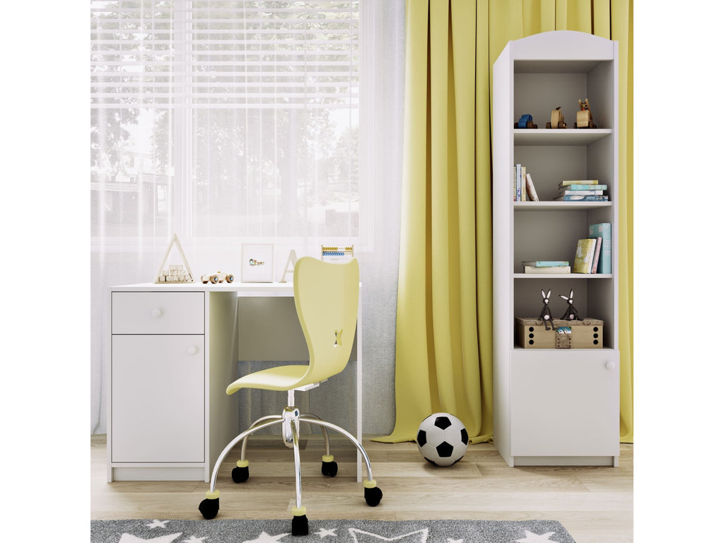 Bureau kinderkamer Babydreams wit met lade en kast – afbeelding 5