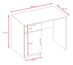 Bureau kinderkamer Classic wit met drie lades – afbeelding 7