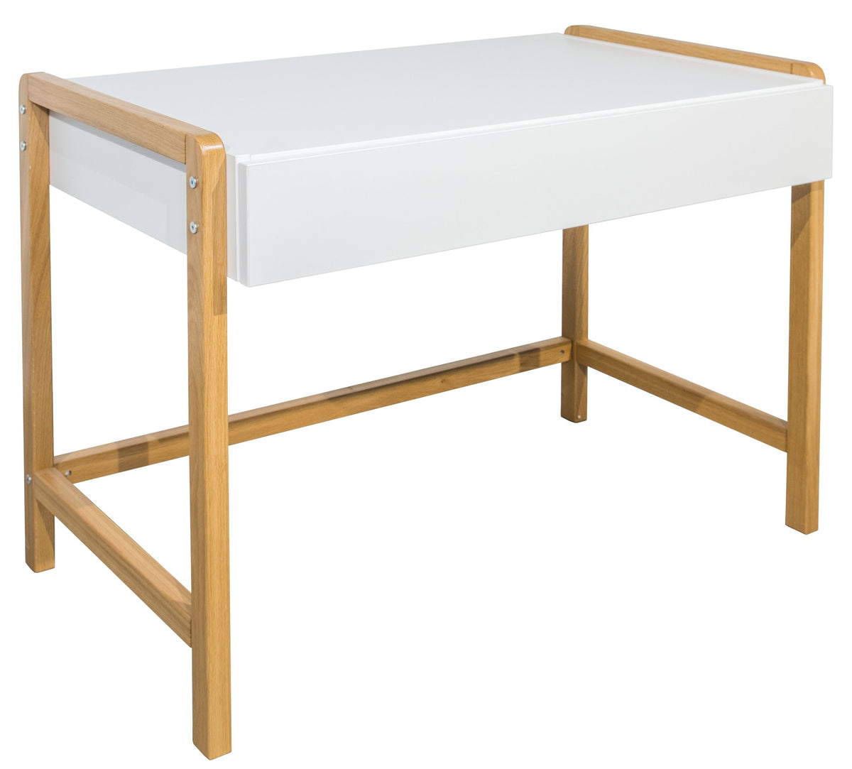 Bureau kinderkamer Victor met eiken poten en lade – afbeelding 4