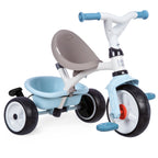 Driewieler met duwstang Baby Balade Plus blauw – afbeelding 2