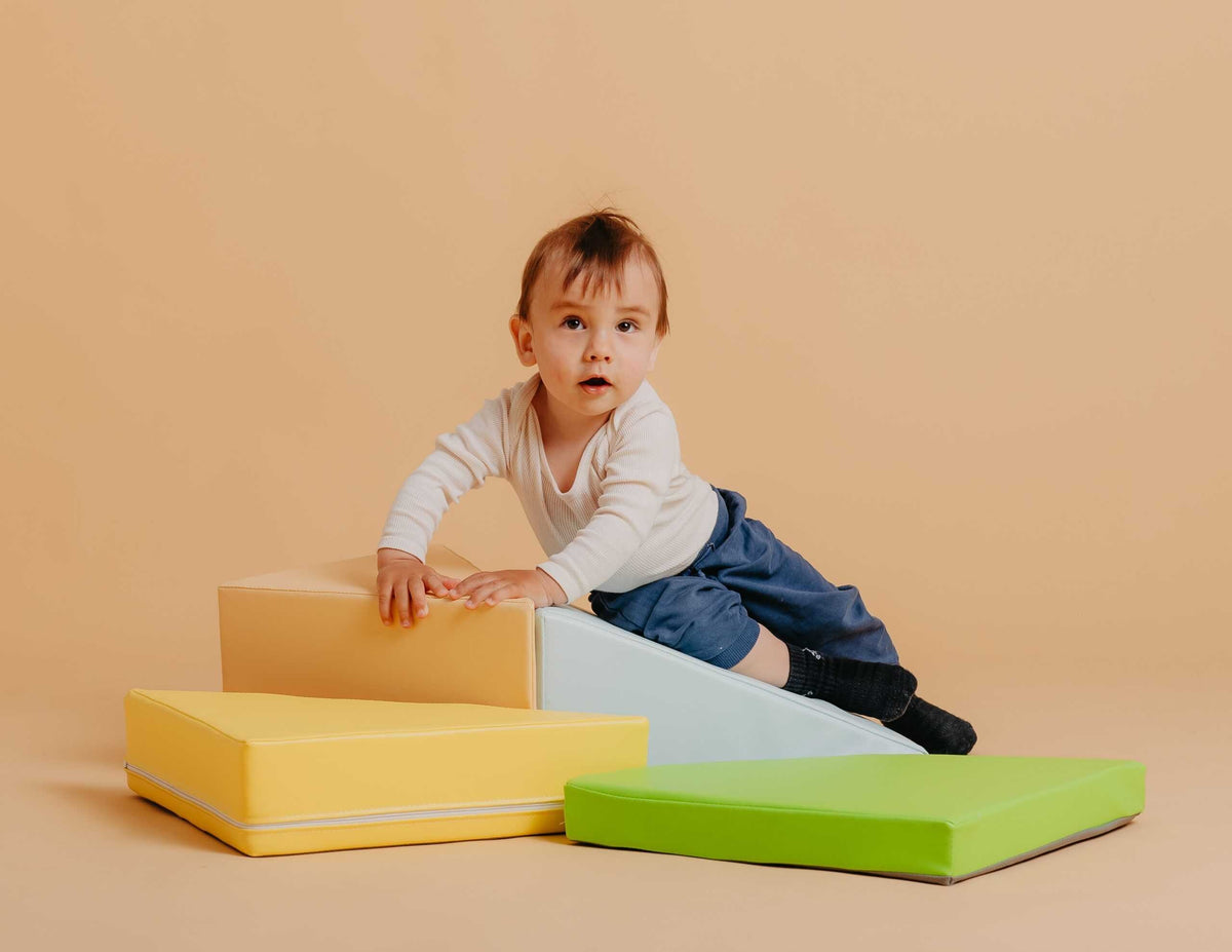 Zachte foam blokken Lumo groen – afbeelding 2