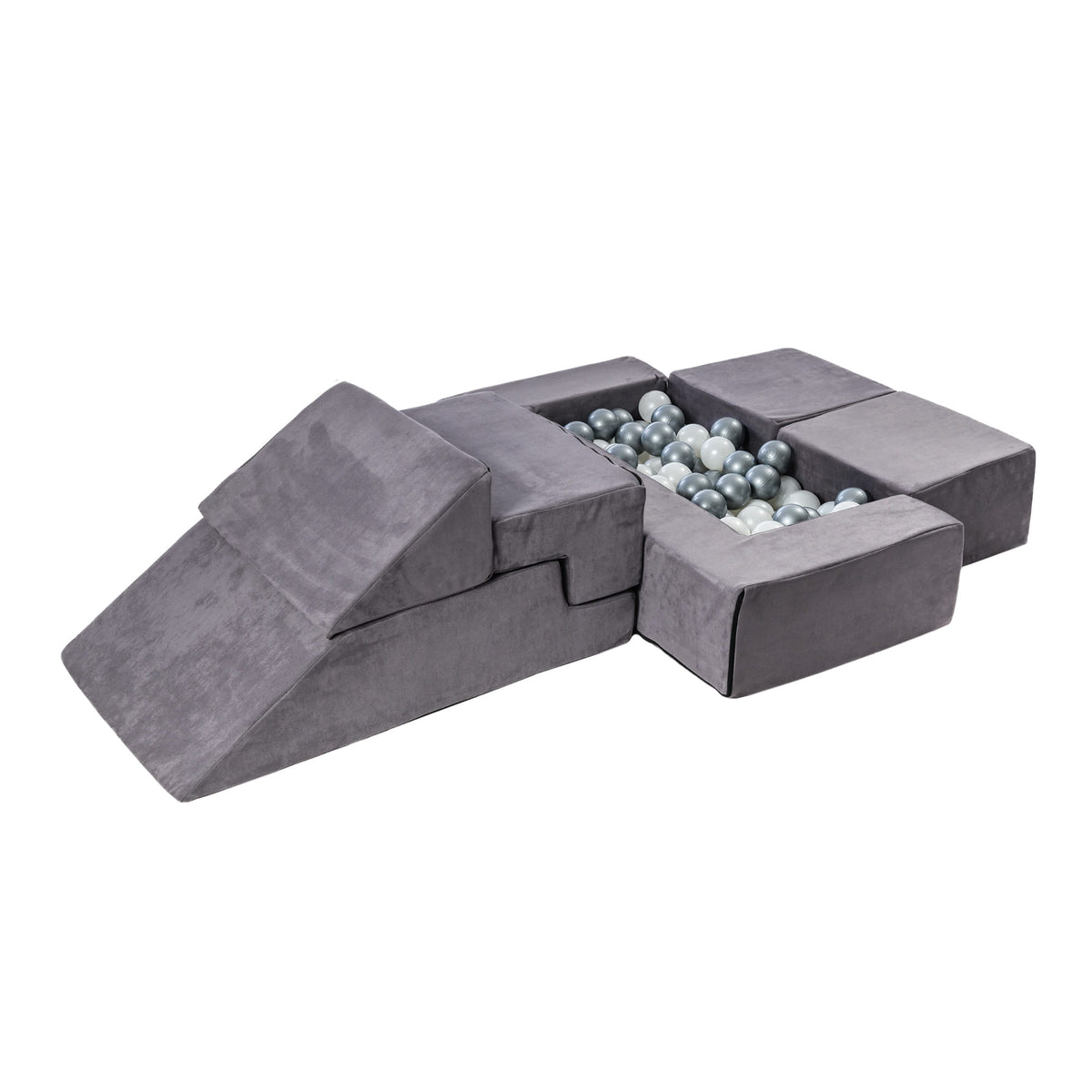 Foam bouwblokken velvet grijs – afbeelding 2