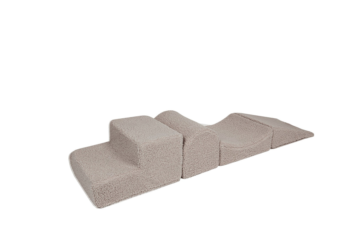 Foam vormenset Bearly ribstof lichtgrijs
