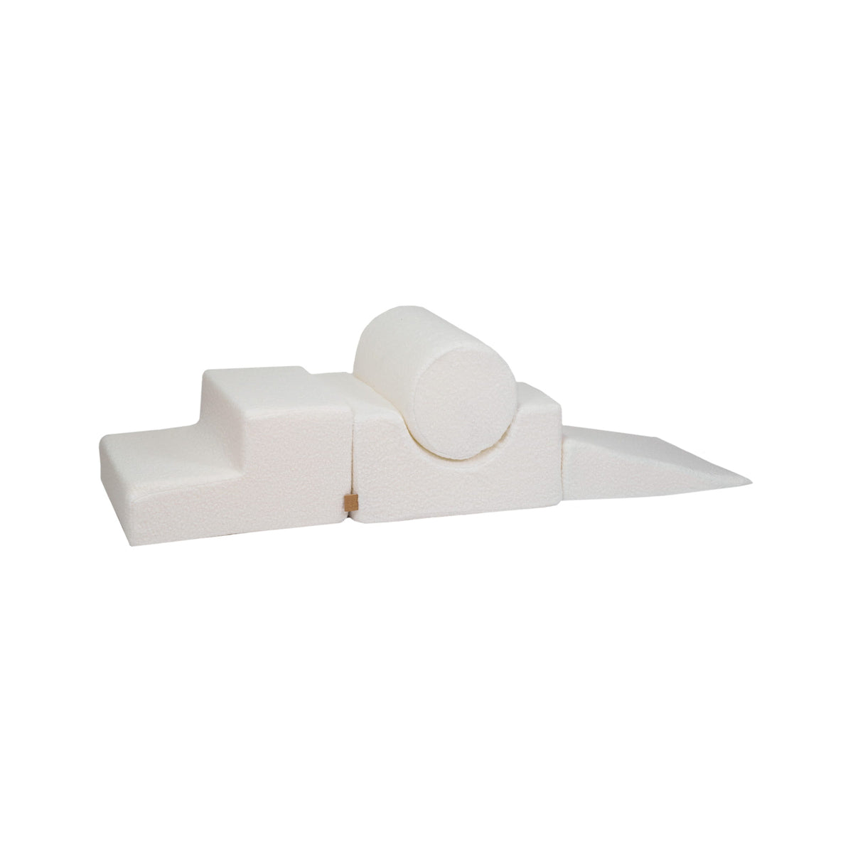 Foam vormenset bouclé wit 4-delig