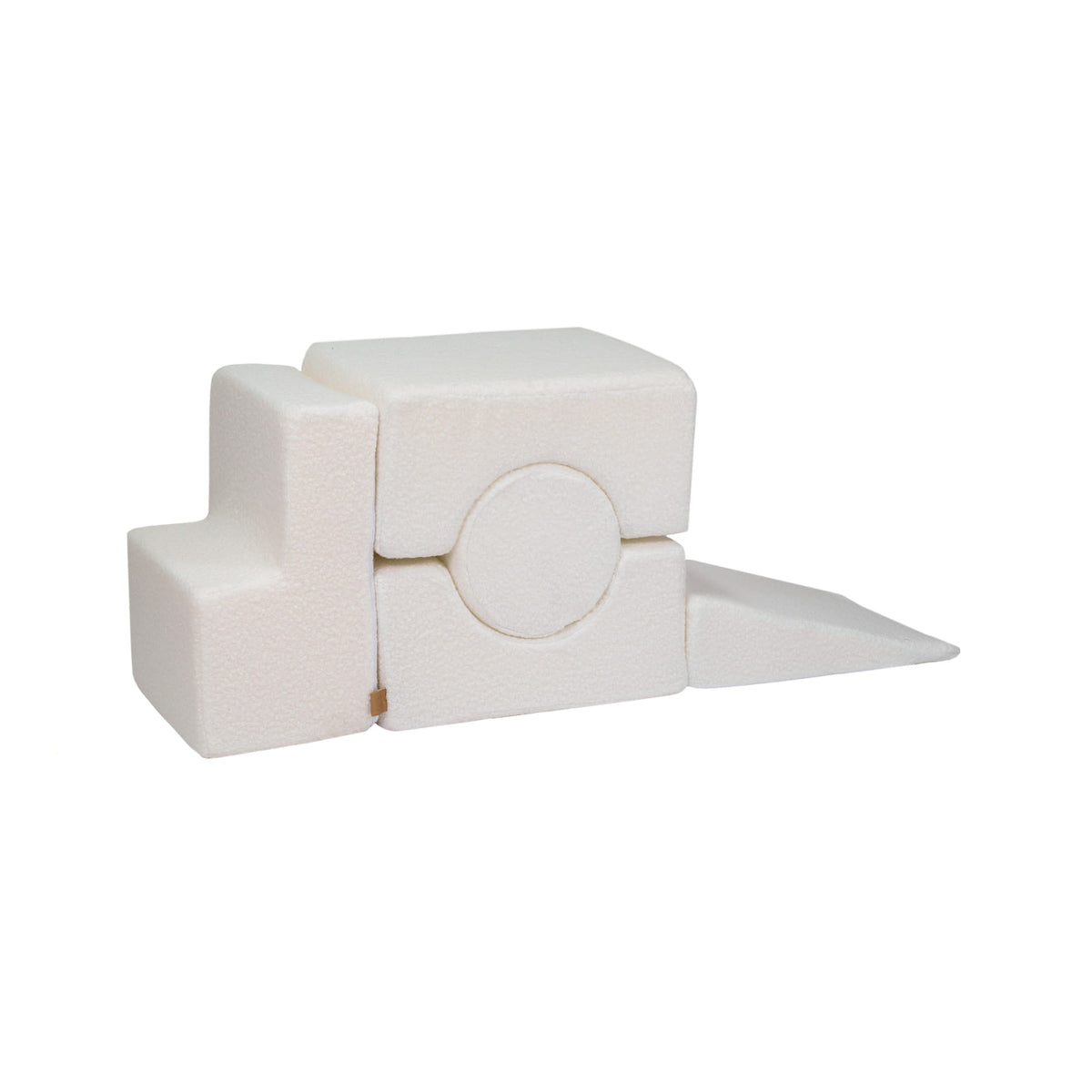 Foam vormenset bouclé wit 5-delig