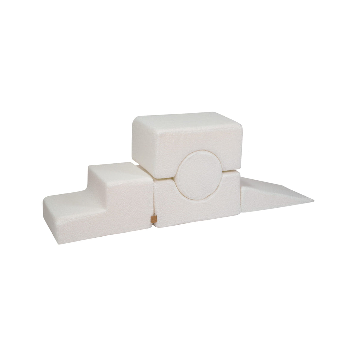 Foam vormenset bouclé wit 5-delig – afbeelding 2