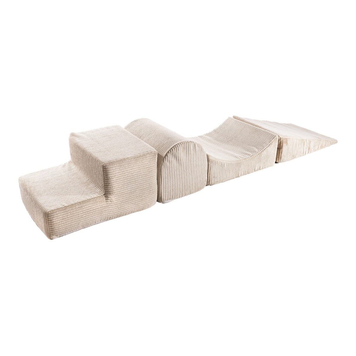 Foam speelset met ballenbak 4-delig – ribfluweel ecru