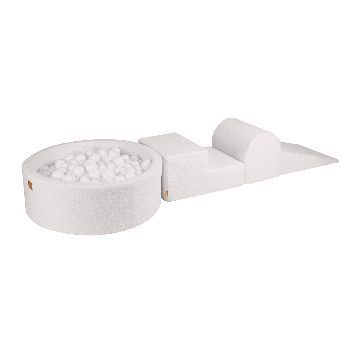 Foam speelset met ballenbak bouclé wit