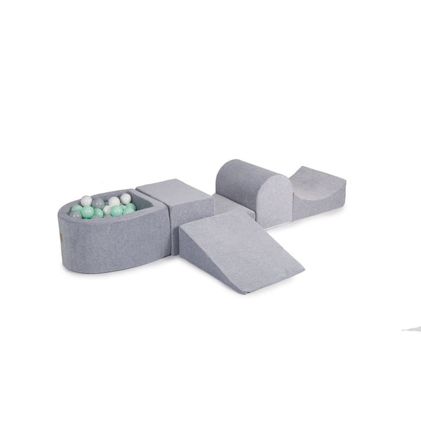 Foam Speelset met Ballenbak Velvet Grijs
