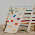 Glijbaan voor pikler driehoek en Zweedse wand – regenboog – afbeelding 4