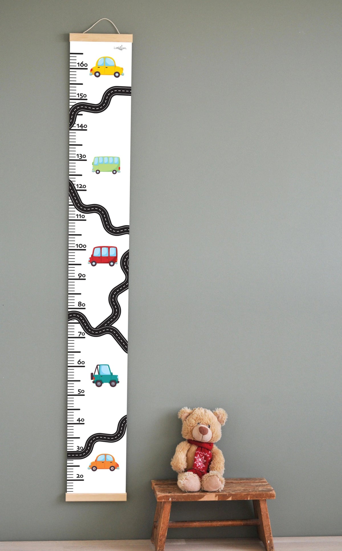 Groeimeter kinderkamer – auto's