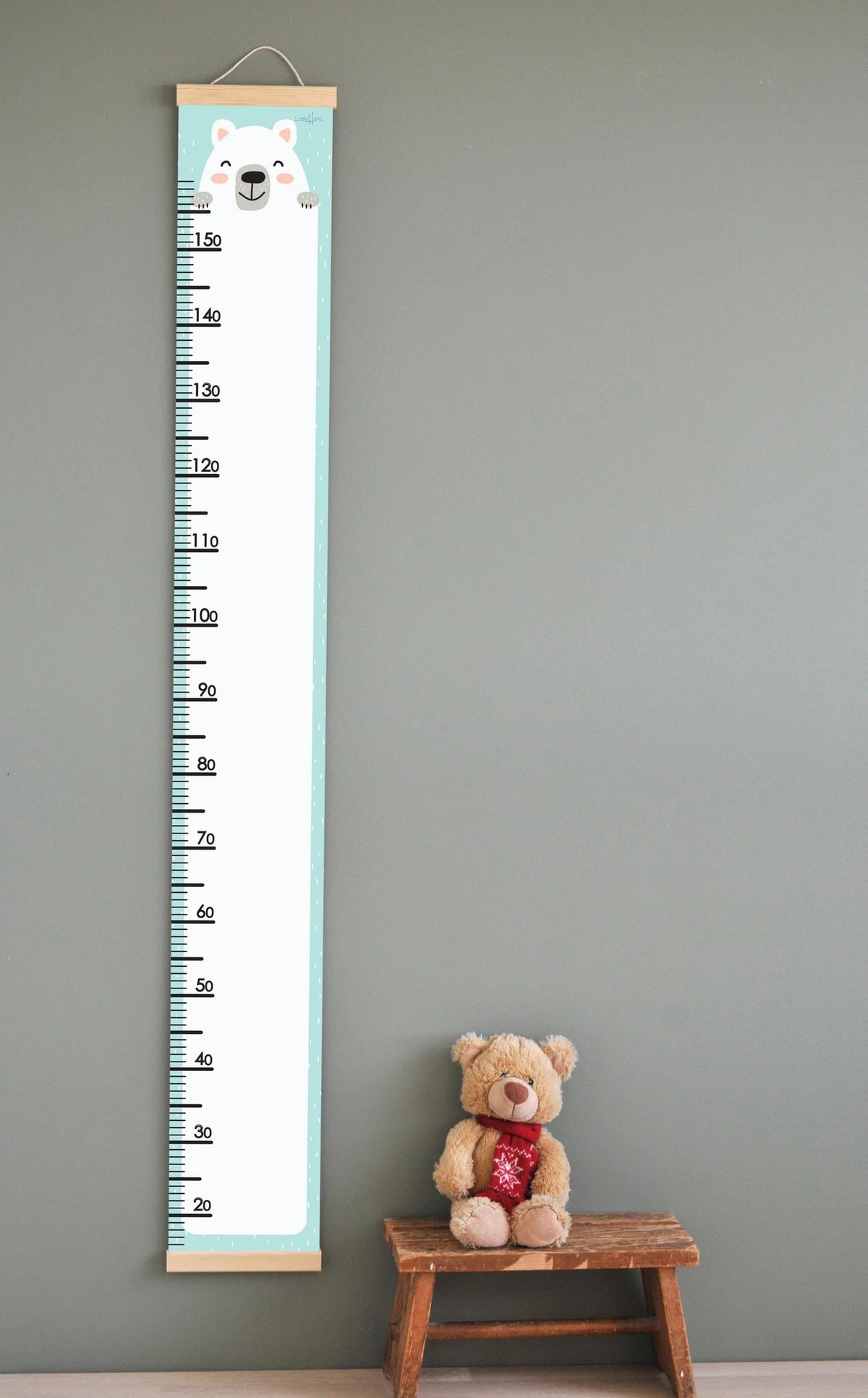 Groeimeter kinderkamer – ijsbeer