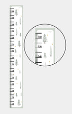Groeimeter kinderkamer van papier – dennenbomen – afbeelding 3