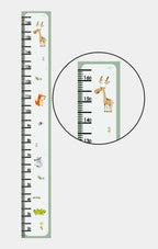Groeimeter kinderkamer van papier – vrolijke dieren – afbeelding 2