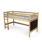Halfhoogslaper berkenhout met krijtbord naturel – afbeelding 4