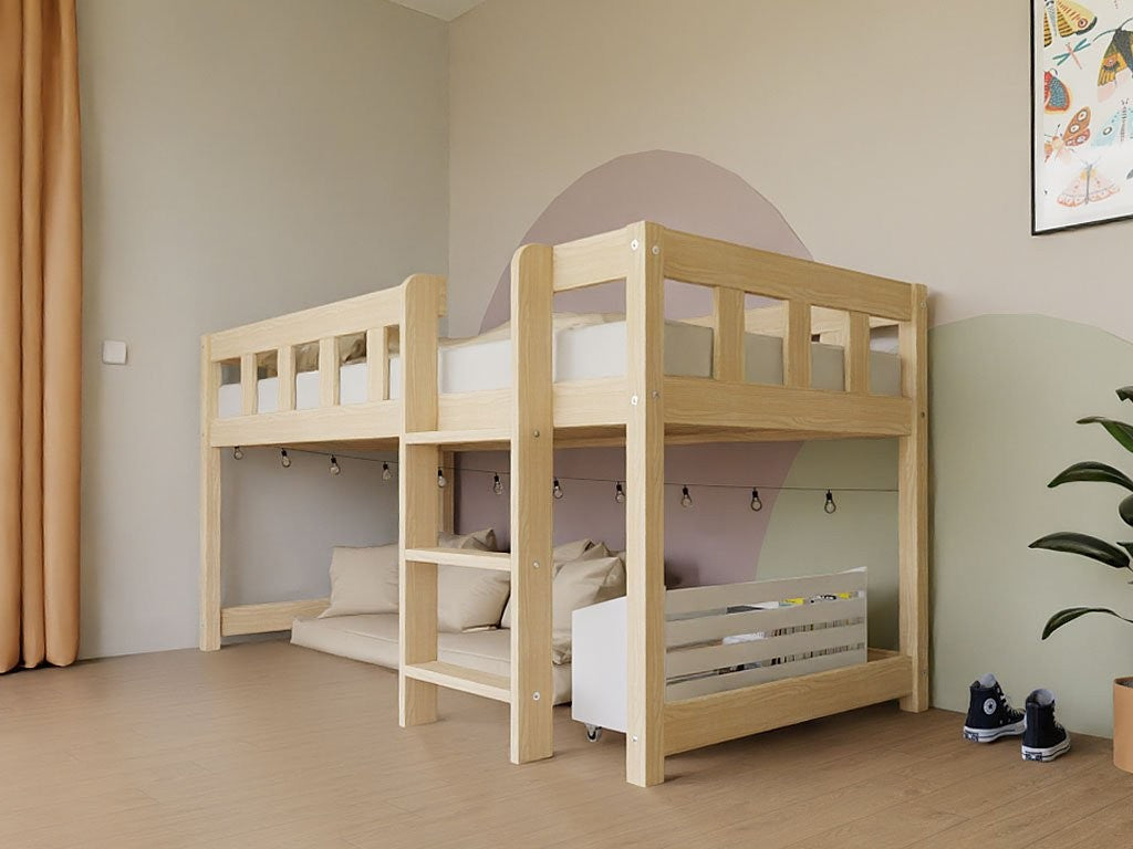 Halfhoogslaper Plotty 90x200 naturel – afbeelding 5