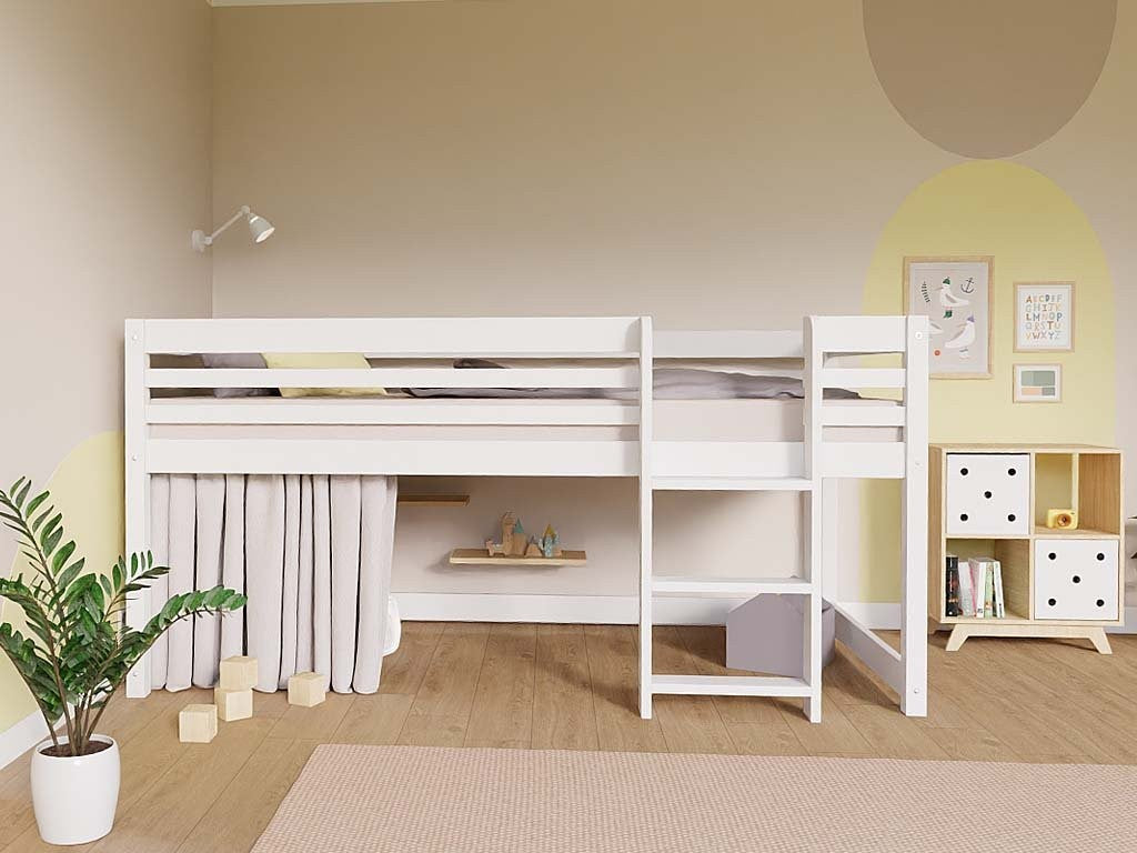 Halfhoogslaper TULY met ladder 90x200 cm – afbeelding 2