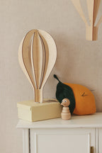 Hangdecoratie kinderkamer – set van 3 houten luchtballonnen – afbeelding 3
