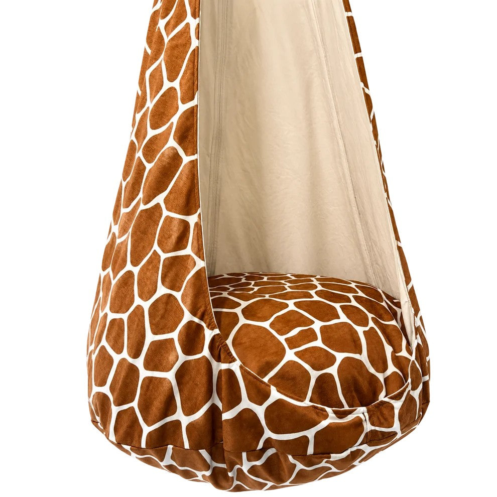 Hangstoel kind XXL – cocon schommel giraf – afbeelding 2